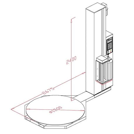 Banderoleuse à plateau semi-automatique RS 300